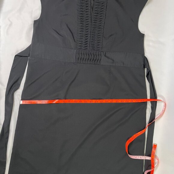 Mossimo Lightweight Sheath Dress Black Short Cap Sleeves Tie Back Size XL - Picture 7 of 10